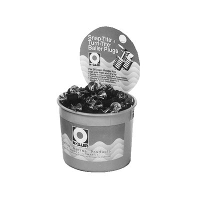 Moller, Turn-Tite Drain Plugs, Brass, 1"