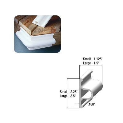 Rubber Dock Edging by Taylor Made, "D" Profile Corner Guard