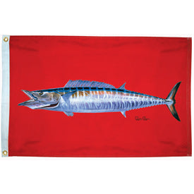 Taylor Made Flag, 210D Nylon, Carey Chen Wahoo