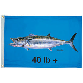 Taylor Made Flag, 210D Nylon, Carey Chen King Mackerel 40