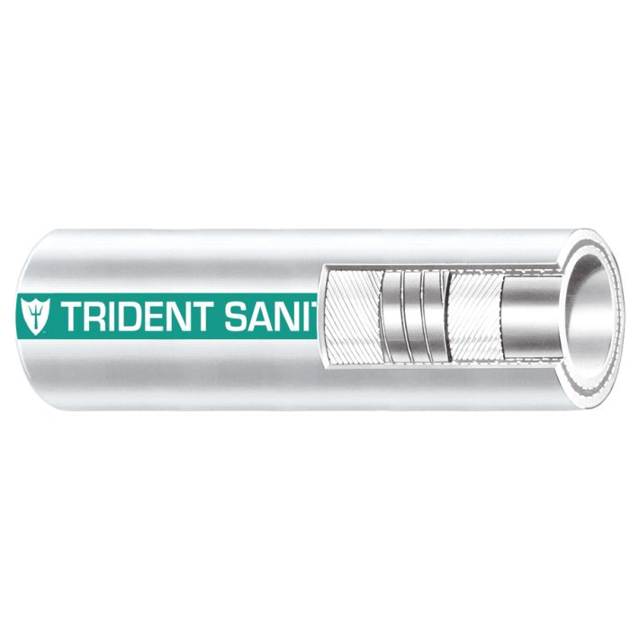 Trident, 102 Series, Sani-Shield Sanitation Hose, 1-1/2" Diameter