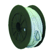 Nylon Anchor Line, 3-Strand Twist, White, 3/8" & 1/2"