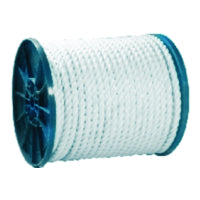 Nylon Anchor Line, 3-Strand Twist, White, 600 Foot Spool
