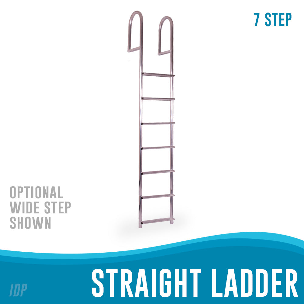 Stationary Straight Dock Ladders 3 to 7 Steps, by International Dock Products