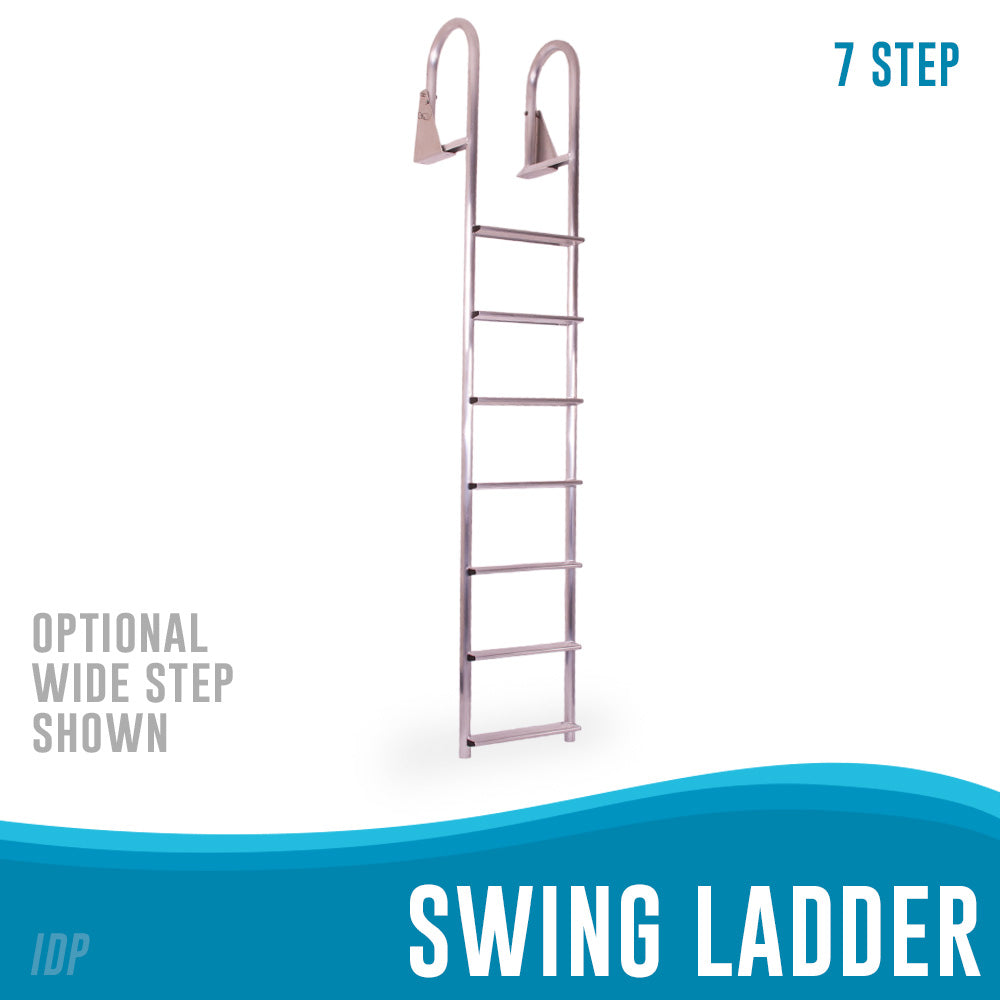 Swing Dock Ladders 3 to 7 Steps, by International Dock Products
