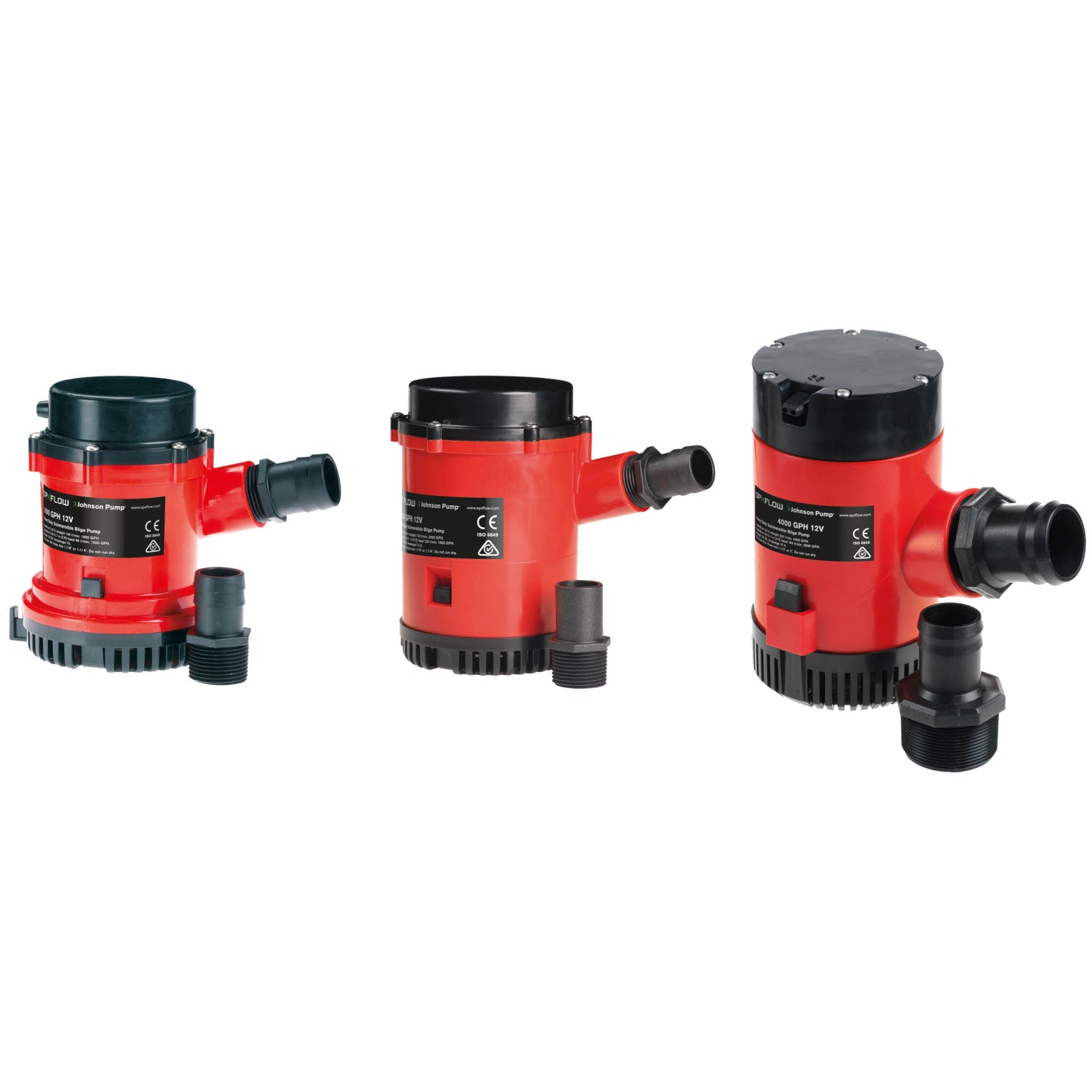 Johnson Pump, Heavy Duty Bilge Pumps, 1,600 to 4,000 gph, 12 & 24 volt