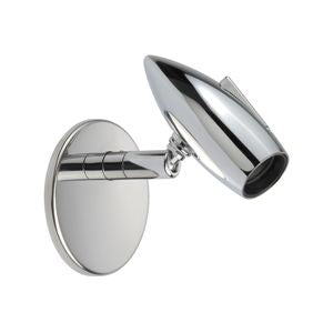 Marine LED Lighting, Reading Light, "Nicole" 10-30v Chrome Finish