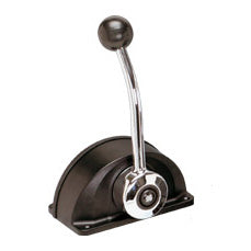 Uflex Top Mount Control, Single Lever, Binnacle Mount - Black B301B, Chrome B301CR