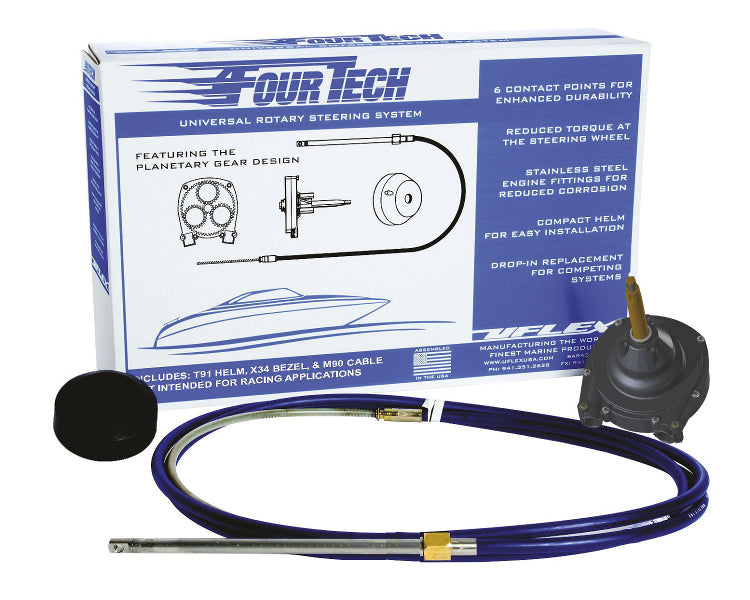 Uflex Fourtech-1, Universal Rotary Steering System with M90 Mach Cable