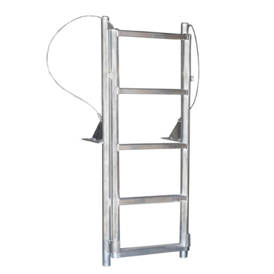 Finger Pier Lift Ladders, Aluminum, Marine