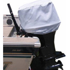 Shoretex Outboard Motor Cover, Hood, Travel Tuff (Poly/Cotton)