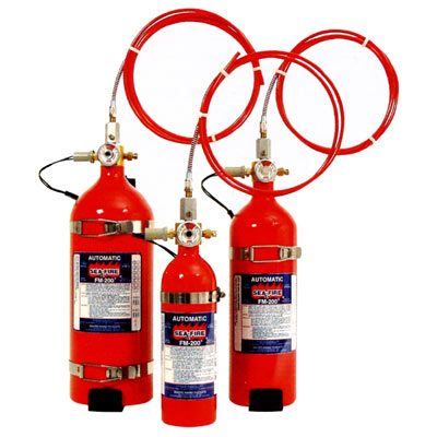 Sea-Fire FM-200 Automatic Fire Extinguishers, FT (Flexible Tubing) Series