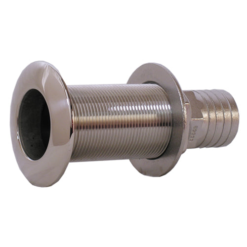 316 Stainless Steel Thru-Hulls with Barb for 5/8" to 2" Hose