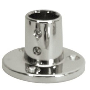 Handrail Rail Round Base 90 Deg. - Stainless Steel
