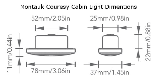Imtra Marine Lighting, LED Courtesy Light, Montauk