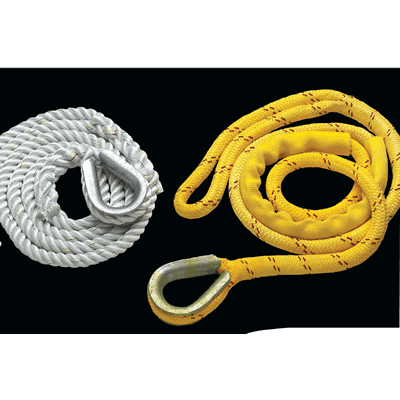 Mooring Pendant, Braided Poly/Nylon with Thimble and Chafe Sleeve