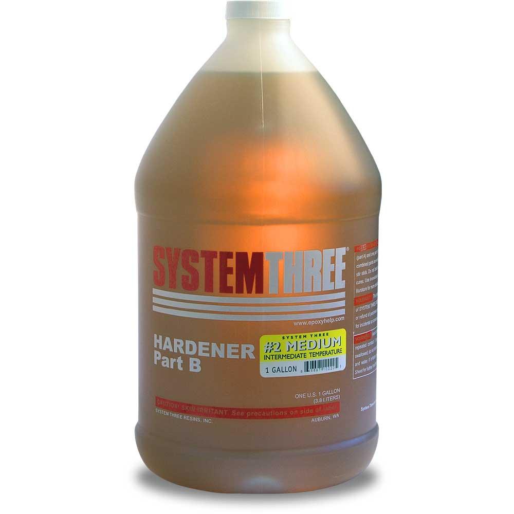 System Three Resins, Hardeners, #1 Fast, #2 Medium, and #3 Slow
