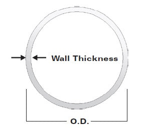 Stainless Steel Tube, 7/8" and 1" Diameter, Sold by the Foot