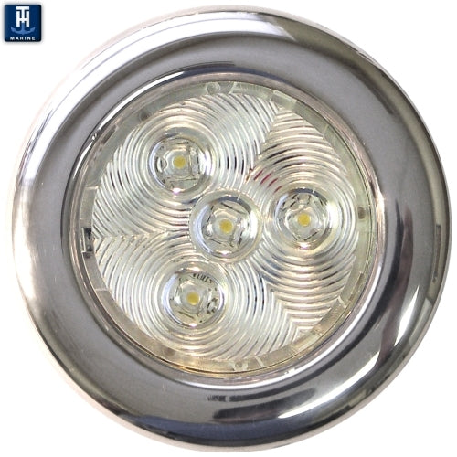 T-H Marine, LED Puck Light Stainless Steel, 12v