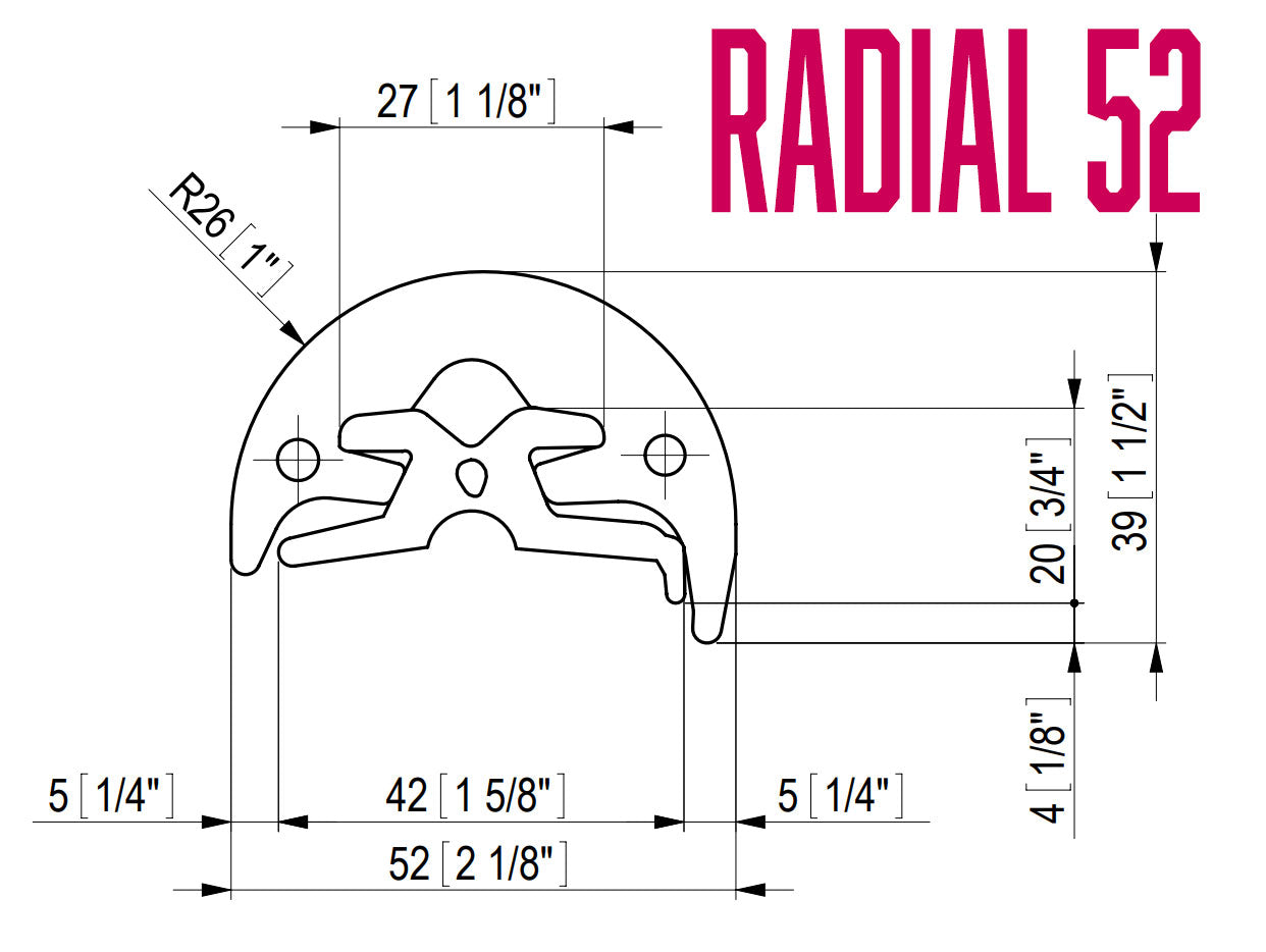 Radial Rub Rail Kits with Rub Rail and Caps