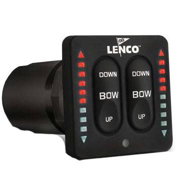 Integrated LED Indicator Switch/Control with Retractor for Trim Tab Systems