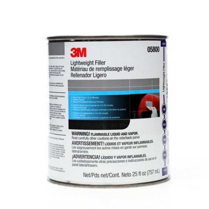 Lightweight Body Filler, Quart 3M, 05800,