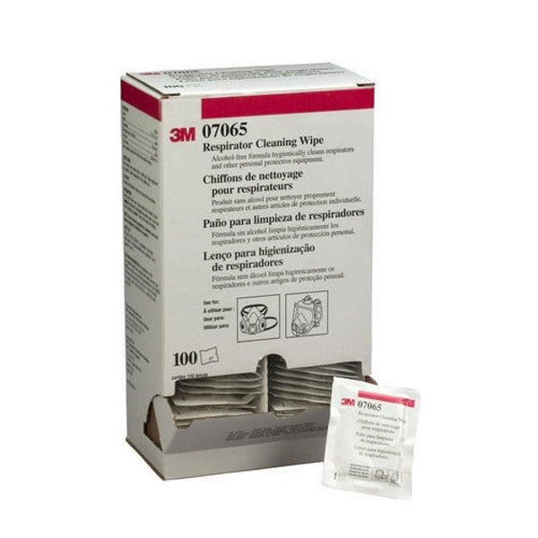 Respirator Cleaning Wipes, 100 Pack 3M, 07065, 504