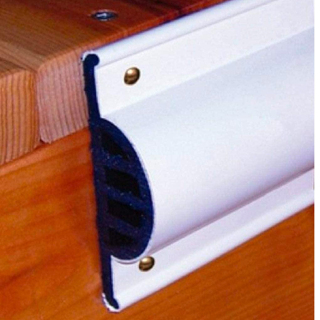 Dock Pro Vinyl Dock Edging, Side Guard, 10' Coiled Retail Pack, White, Open-Box