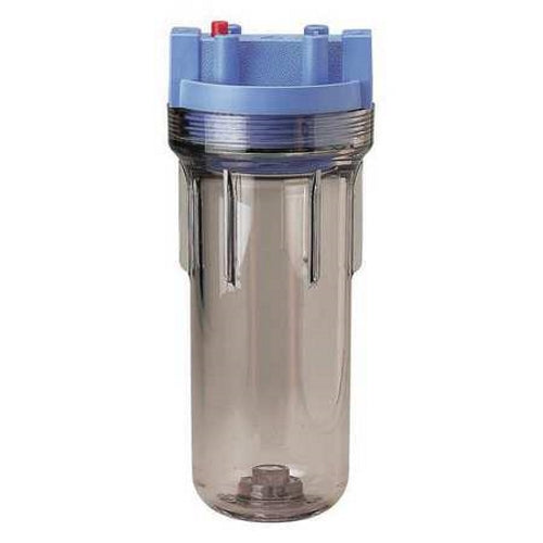 Pentair, Single Cartridge Filter Housing, Clear, 10"