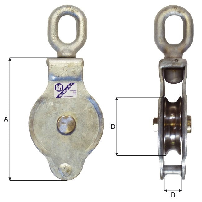 BMM Single Block, Galvanized