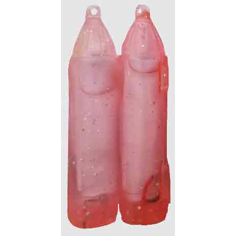 Lighthouse Lures, LED Fishing Light, Double Flash, 2.25", 2 Pack