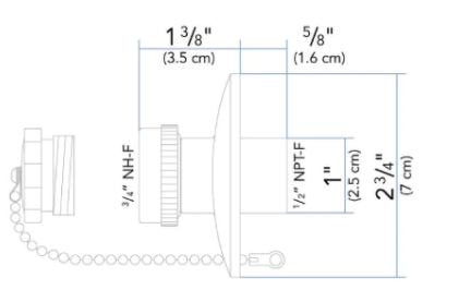 316 Stainless Steel Water Outlet, Ambassador Marine
