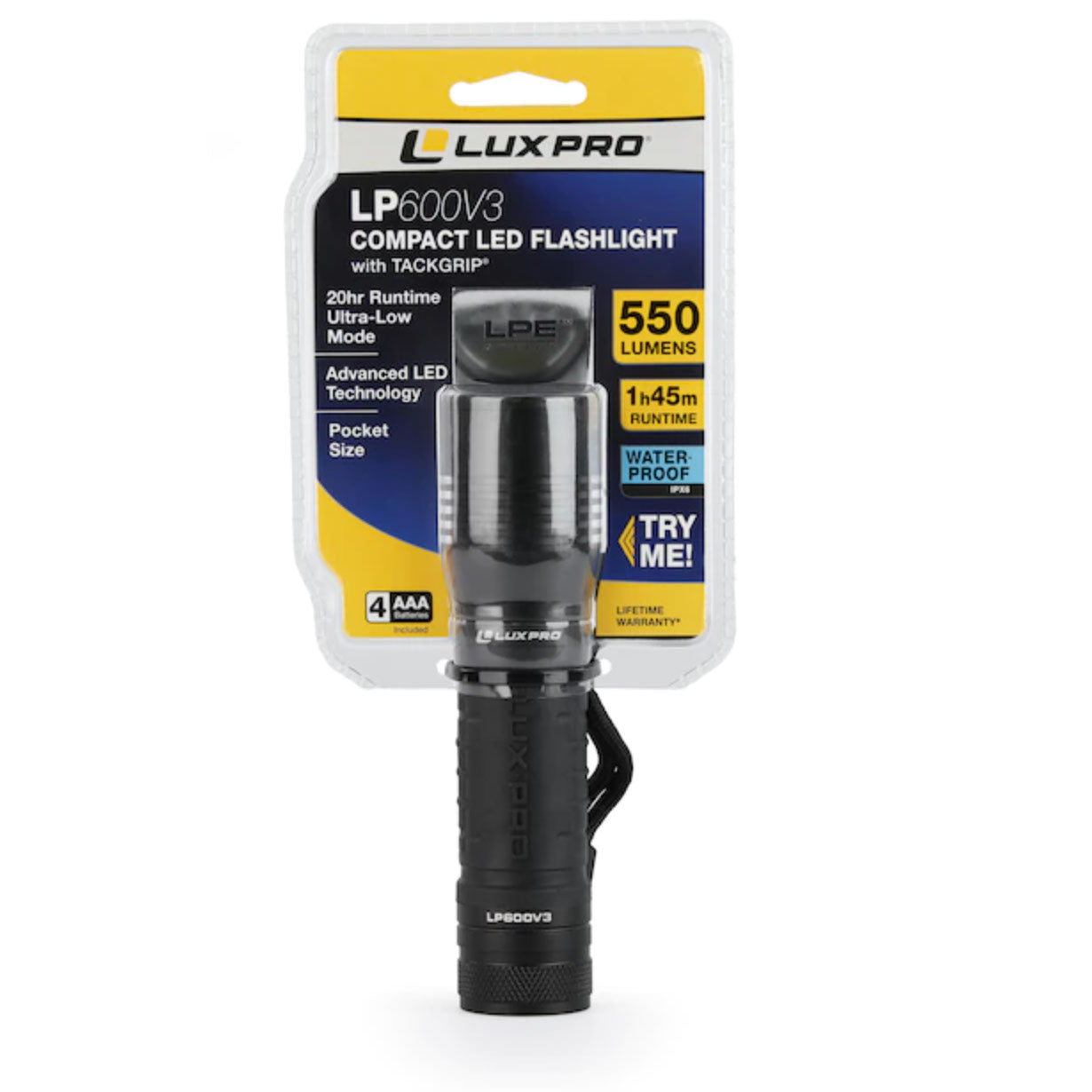 LuxPro 550 Lumen LED Flashlight