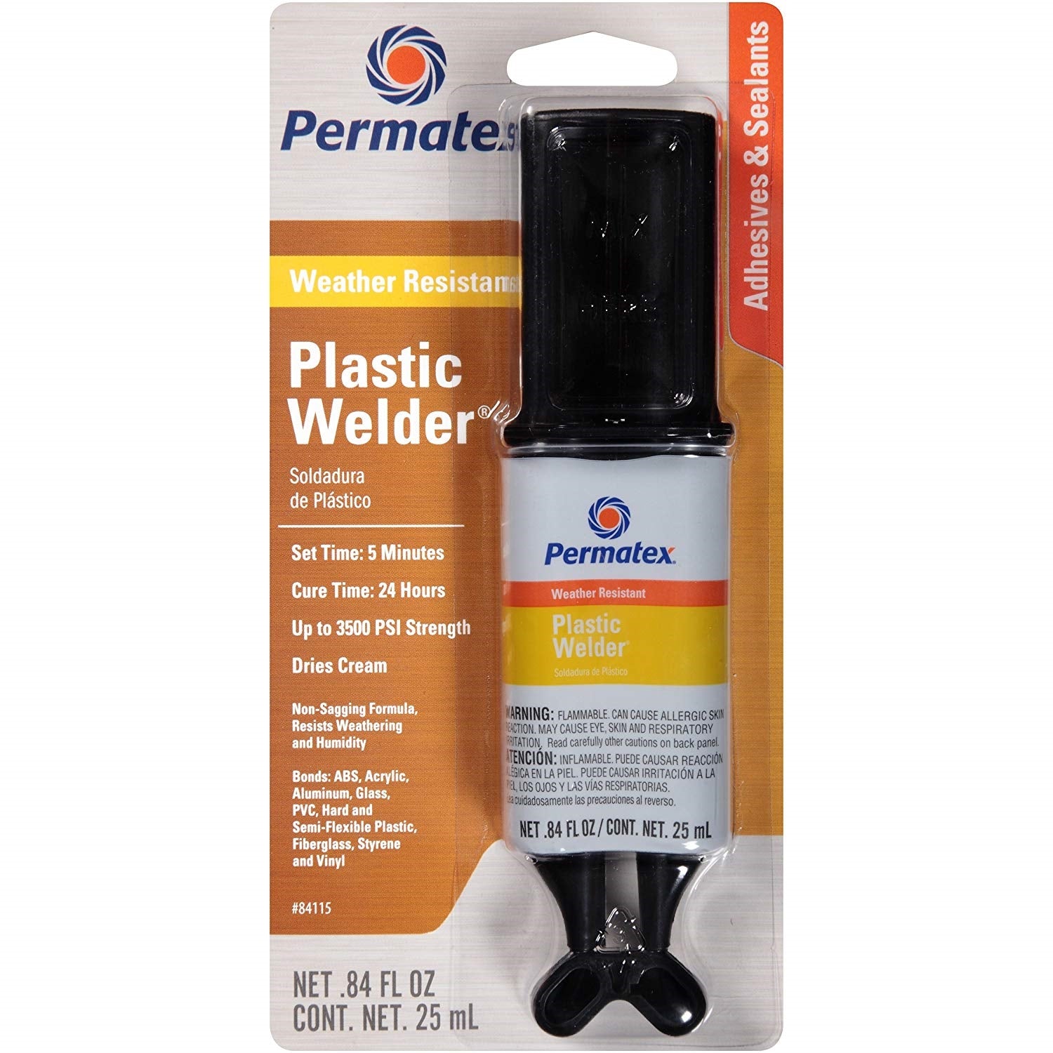 Permatex, Plastic Welder, 0.84 oz.