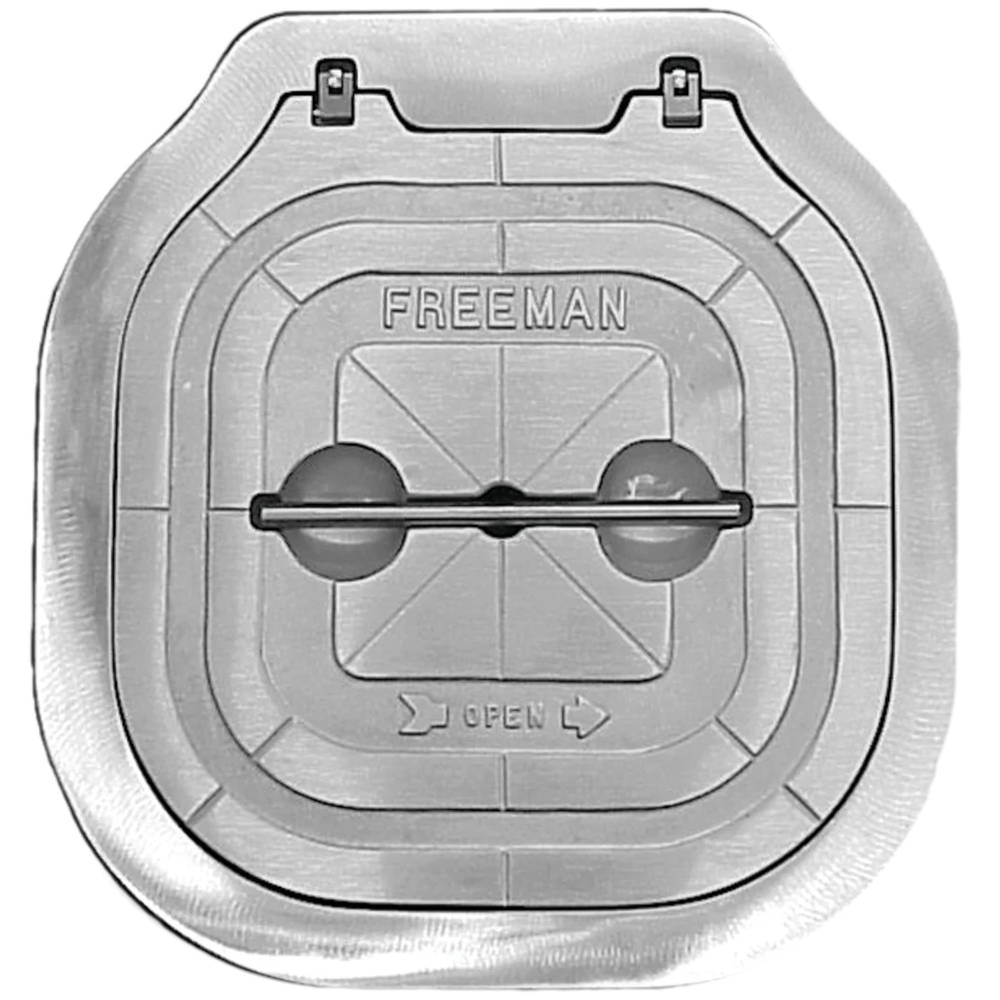 Freeman 24" x 24" Hinged Hatch, 2464-0003, Alum. Lid with Mild Steel Ring