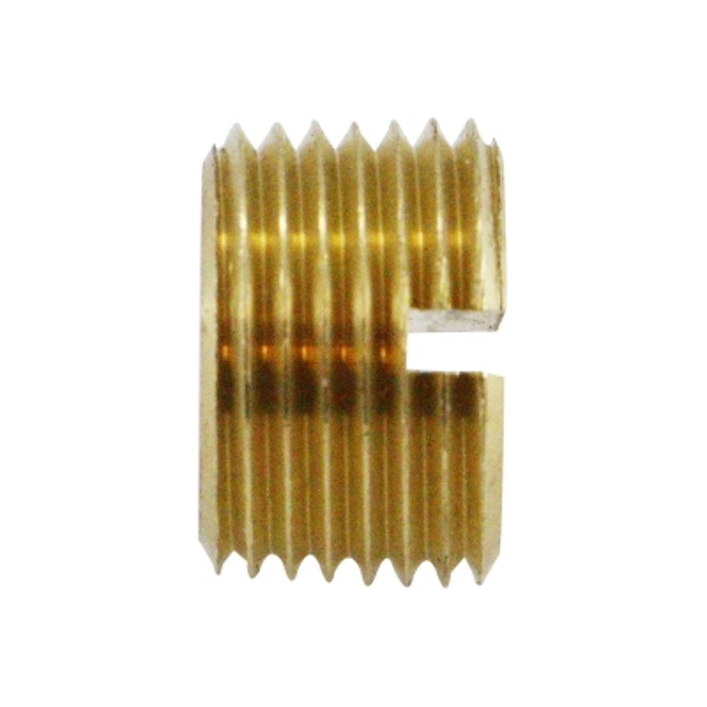 Midland Metals Brass Slotted-Head Plug