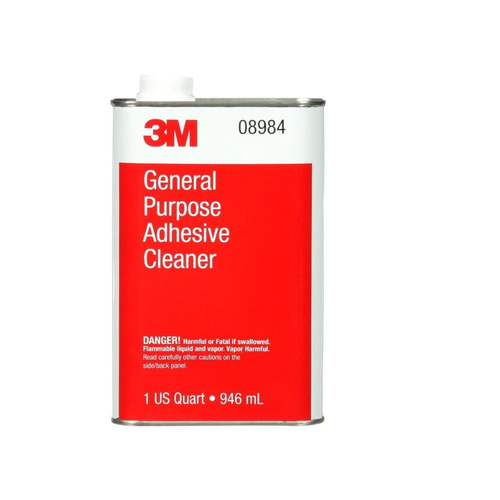 Adhesive Cleaner, General Purpose Quart 3M