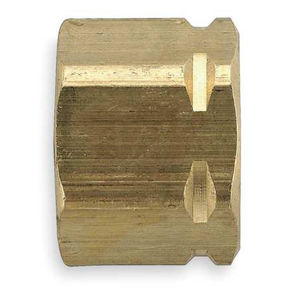 Parker Hannifin 61CA-4 Brass Nut/Sleeve Compress-Align Fitting, 1/4"