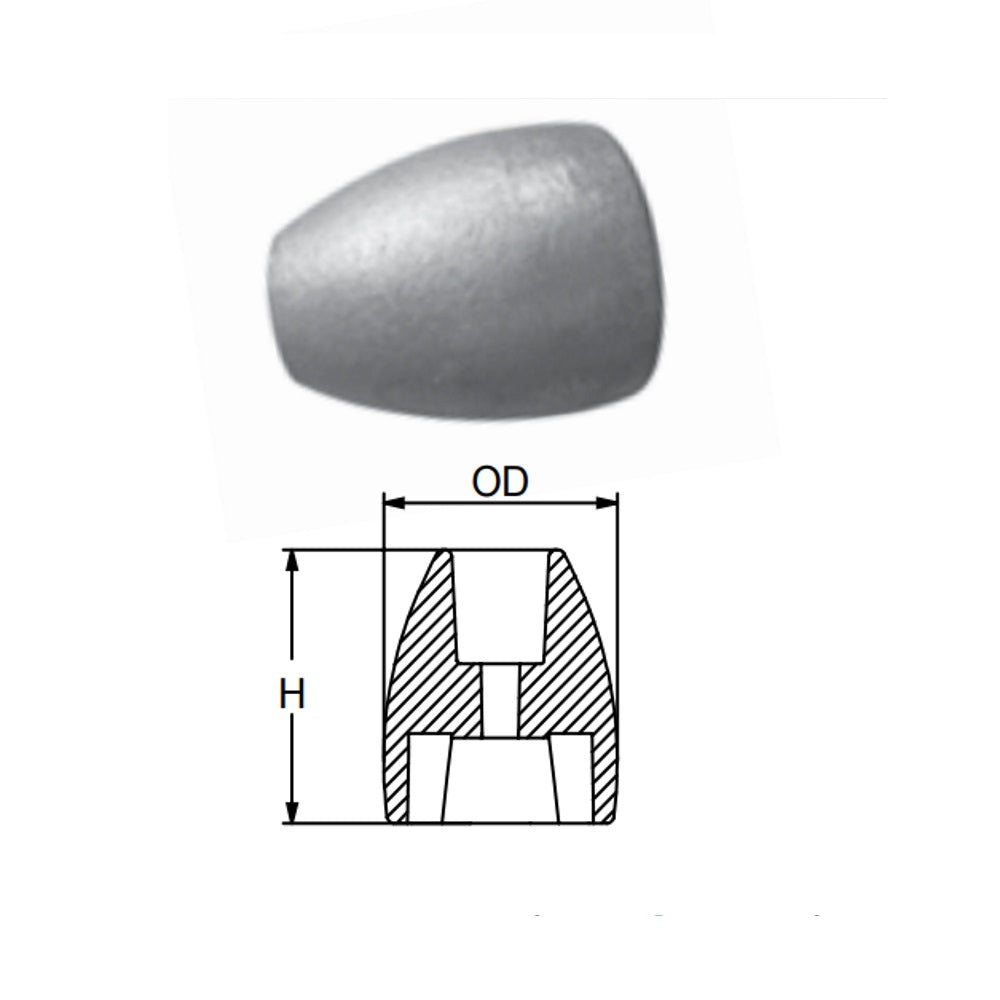 Martyr Mercury Bravo III Prop Nut