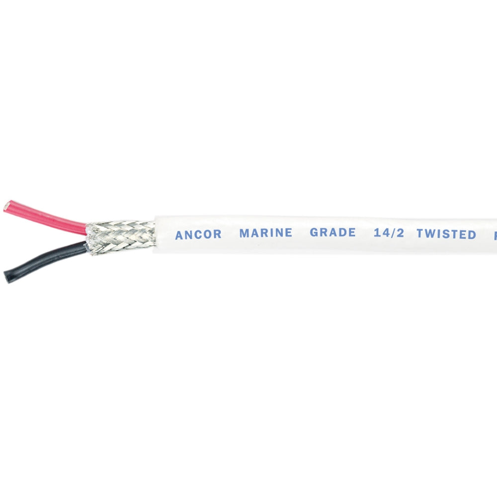 Twisted Pair with Shield Cable, 14/2 AWG, Round, 100'