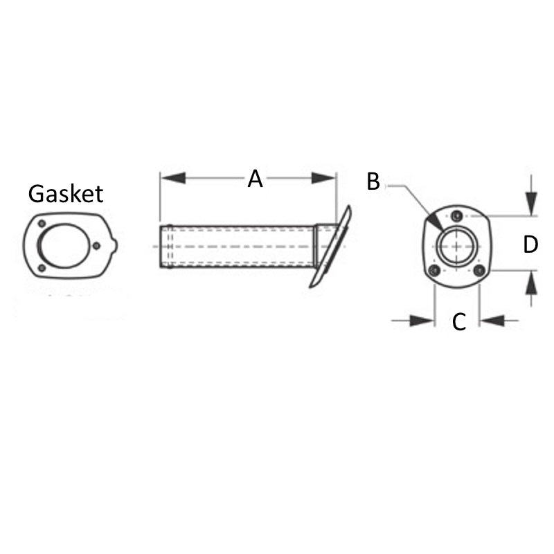 Sea-Dog Flush Mount Rod Holder