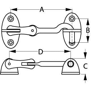 Sea-Dog Door Hook with Swivel