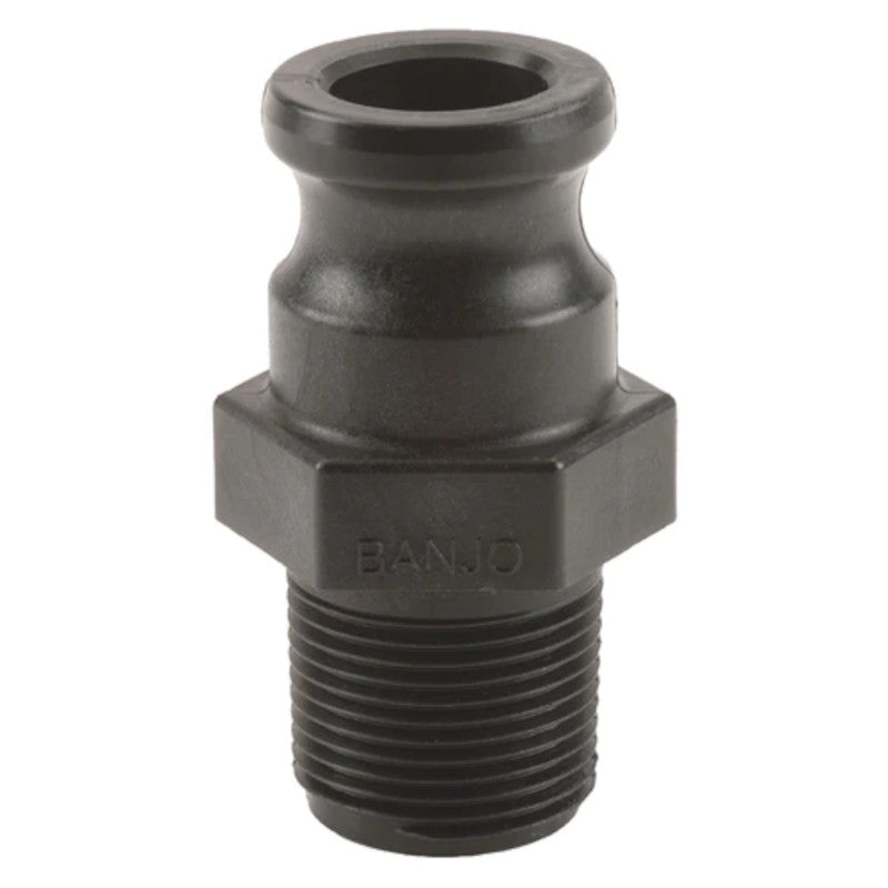 Banjo Valves, Poly Cam Lever Coupling, 1 in. Male Adapter X 1 in. Male Thread