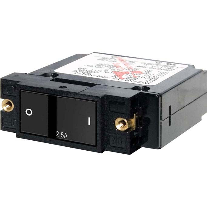 Single Pole 2.5 Amp A-Series Flat Rocker Circuit Breaker