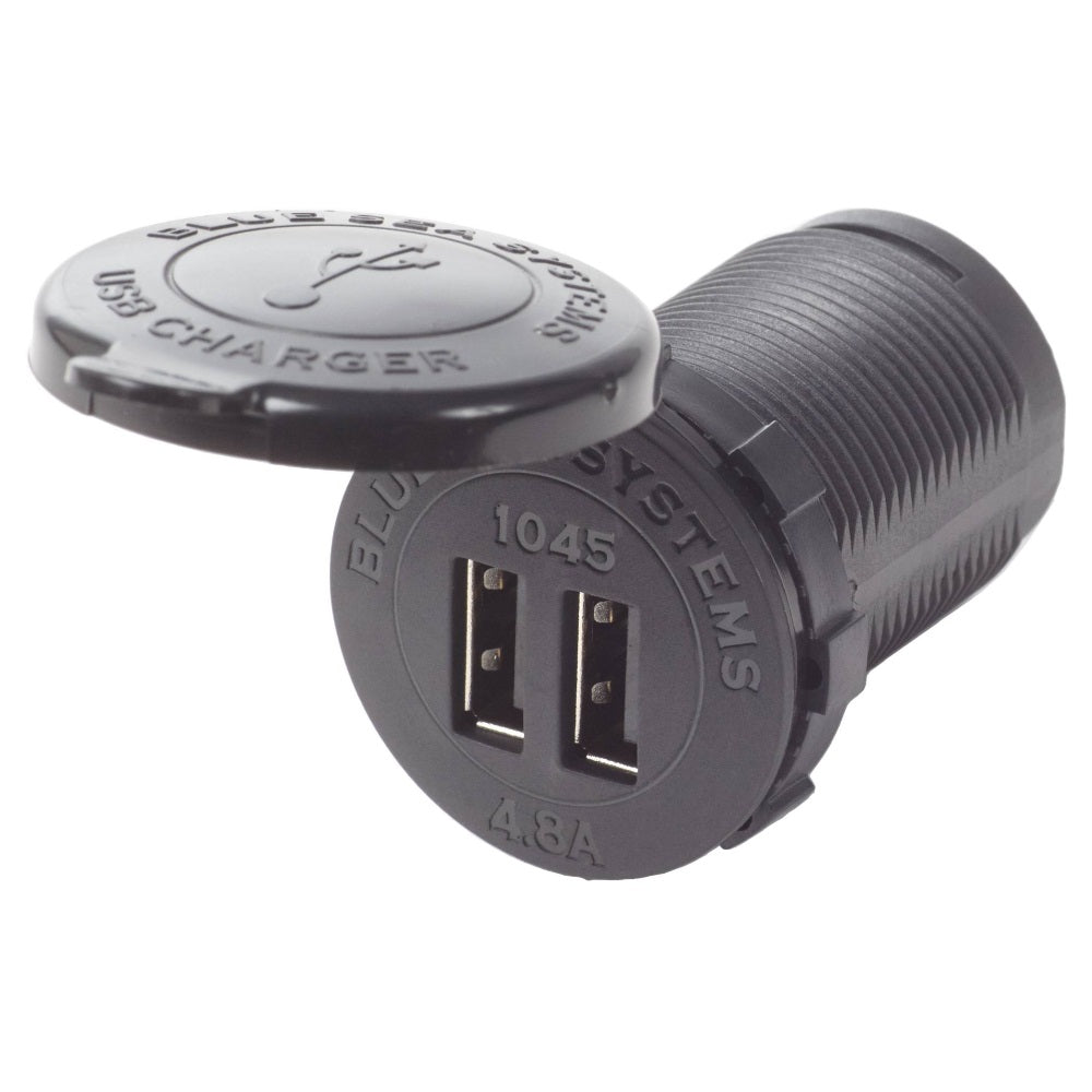 Blue Sea Systems 1045 Dual USB Charger Socket Mount 12/24V DC