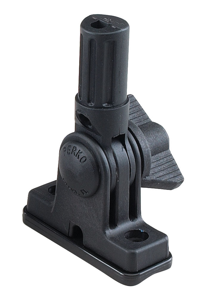 Vertical Mount Replacement Light Base, 2-1/4" x 5/8" Black Polymer