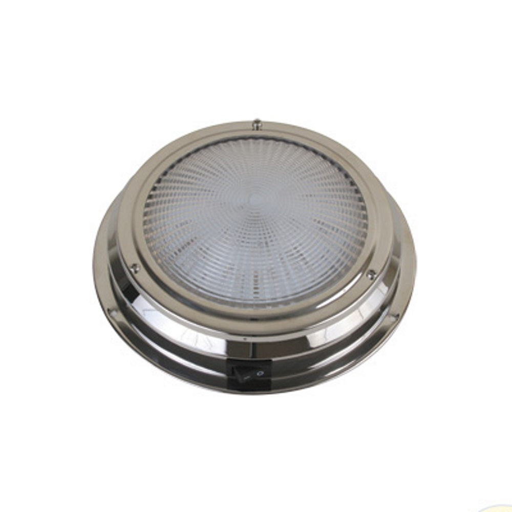 Scandvik 41324 LED Traditional Stainless Steel Dome Light