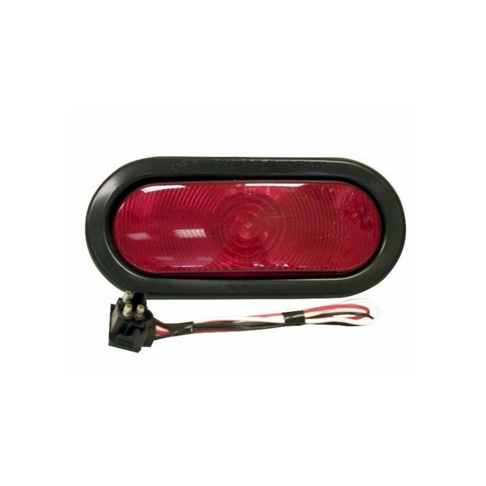 Incandescent Stop/Turn/Tail, Oval, Kit, 6.50"X2.25", Red, E421KR, Peterson