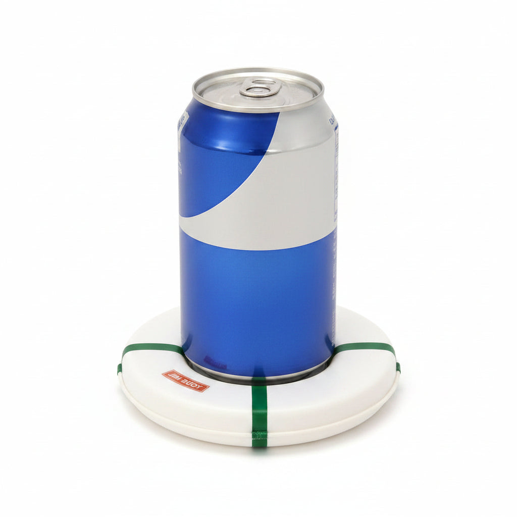 Jim Buoy Miniature Life Ring Coasters, 6 Pack