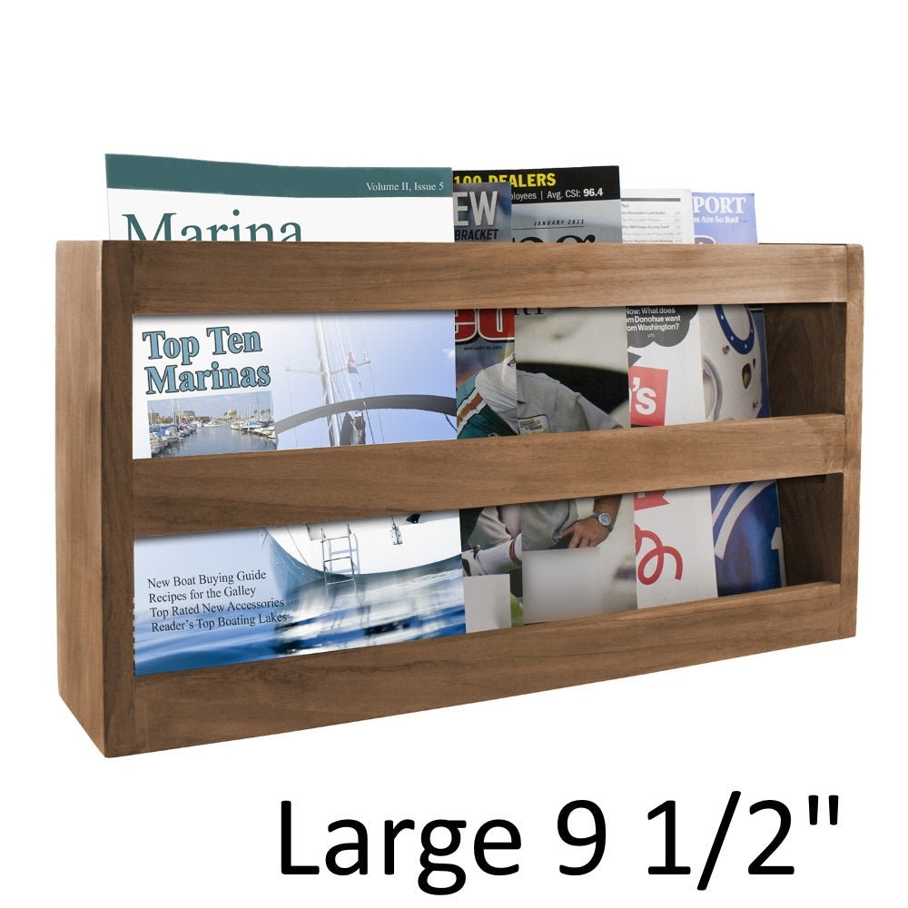 Teak Magazine Rack